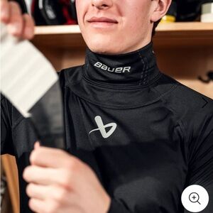 Bauer HOCKEY Black High-Neck Sports Shirt